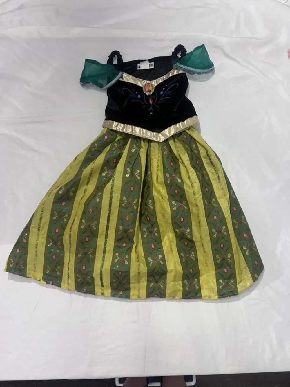 Authentic Disney Parks Frozen Anna Coronation Dress Girls 6
